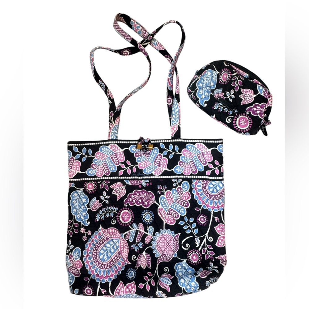 Vera Bradley Alpine Floral Tote Set